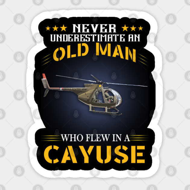 Hughes OH-6 Cayuse Helicopter Sticker