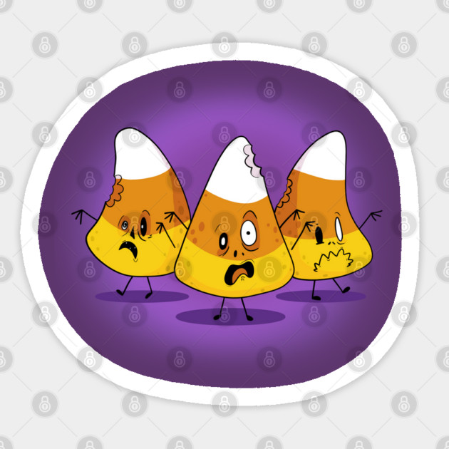 Zombie Candy Corn Sticker