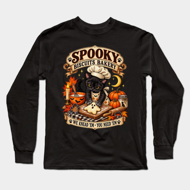 Spooky Biscuit Bakery Long Sleeve T-Shirt