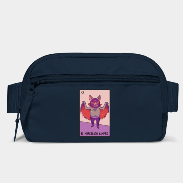 El Murciélago Vampiro // Mexican Luchador Vampire Bat Loteria Card Bag