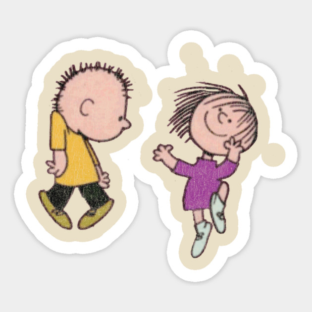 Vintage-Peanuts-Charlie-Brown-Dance Sticker