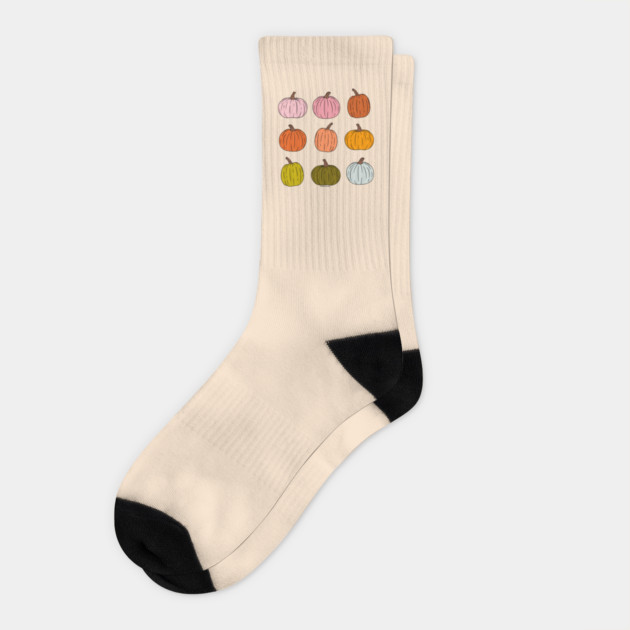 Rainbow of Pumpkins Socks