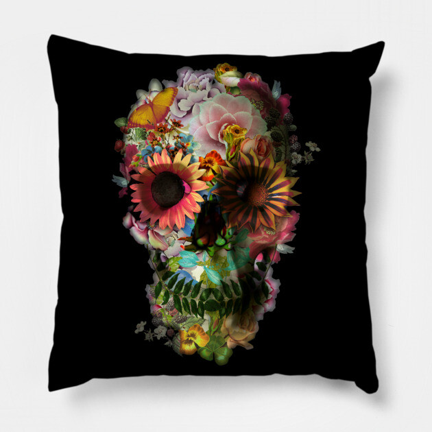 Gardening Skull Pillow