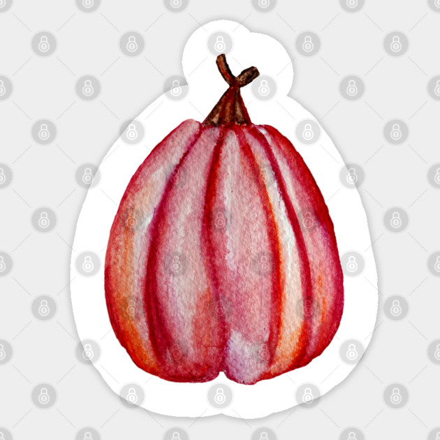 Red Pumpkin Sticker