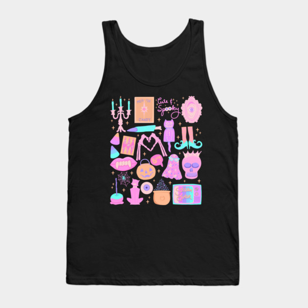 Cute and Spooky Pastel Halloween Tank Top