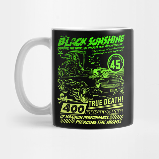 "BLACK SUNSHINE" GREEN LIME Mug