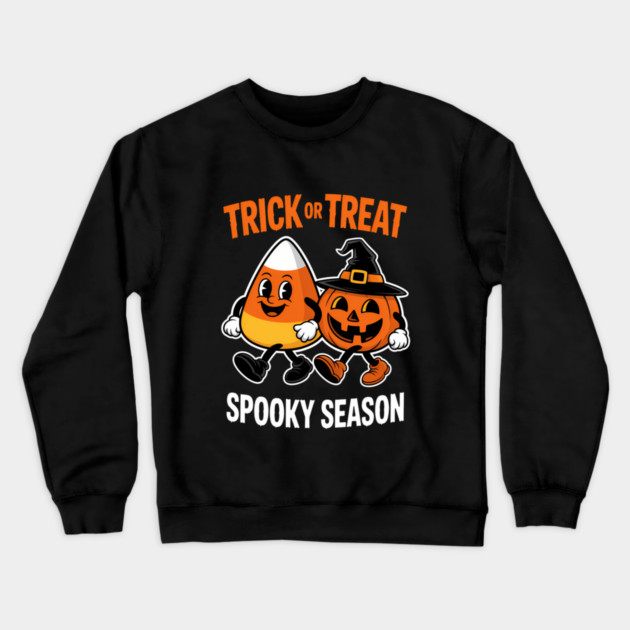 Halloween Candy Corn Pumpkin Crewneck Sweatshirt
