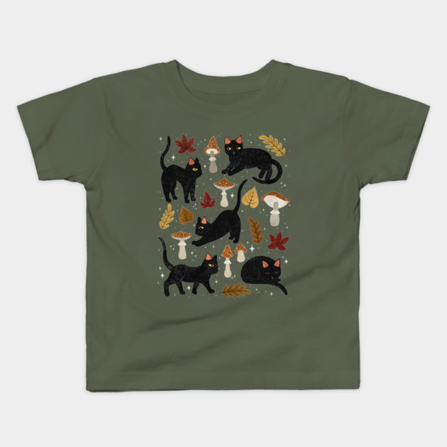 Autumn Cat Magic Kids T-Shirt