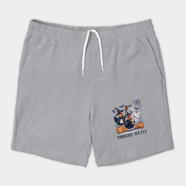 Tonight We Fly Funny Halloween Costume Chicken Farm Fall Shorts