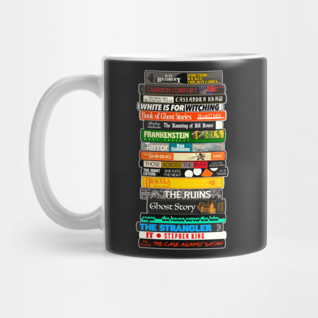 Greatest Horror Books Of All Time Book Stack Mug