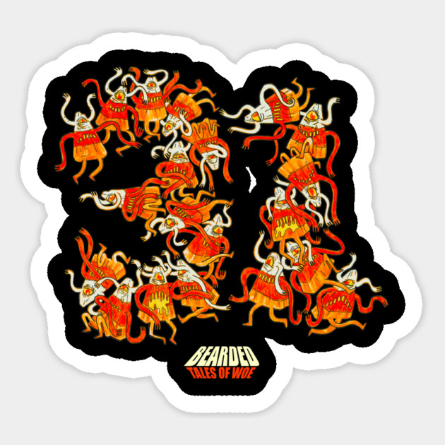 Candy Corn Imps Sticker