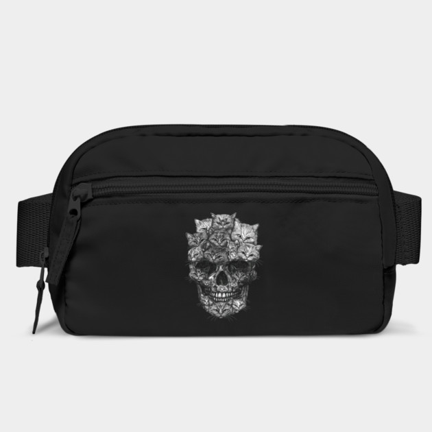 A Skull But It's Cats Kitty Skeleton Halloween Cat Skull Bag