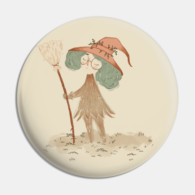 Mushroom witch Pin