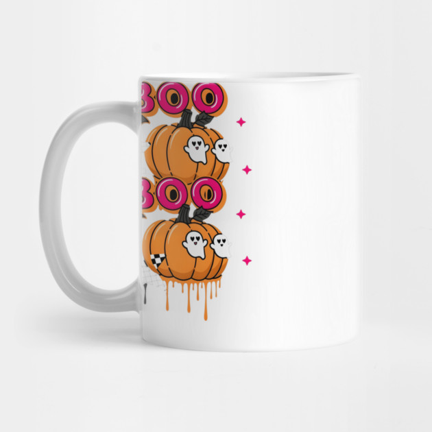 Boo Boo Halloween Pumpkins and Ghosts Mug
