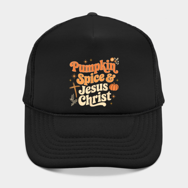 Christian Fall Pumpkin Spice & Jesus Christ Religious Girl Hat
