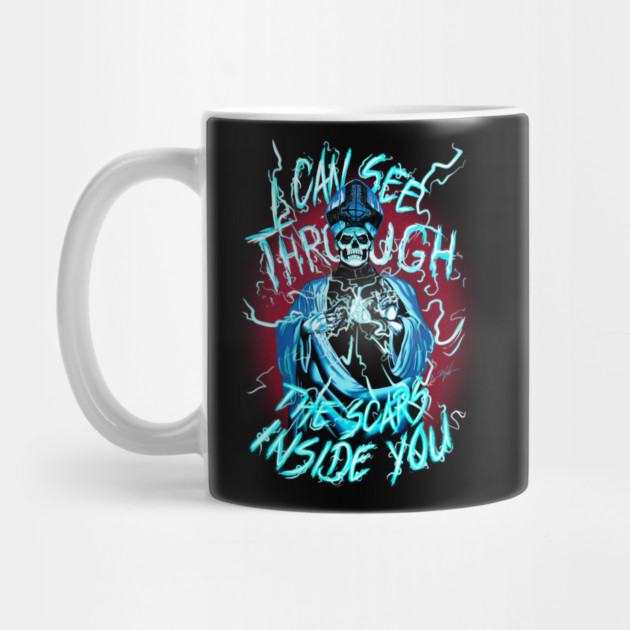Ghost BC Metal Band Shirt – “I Can See Through The Scar inside you” Mug
