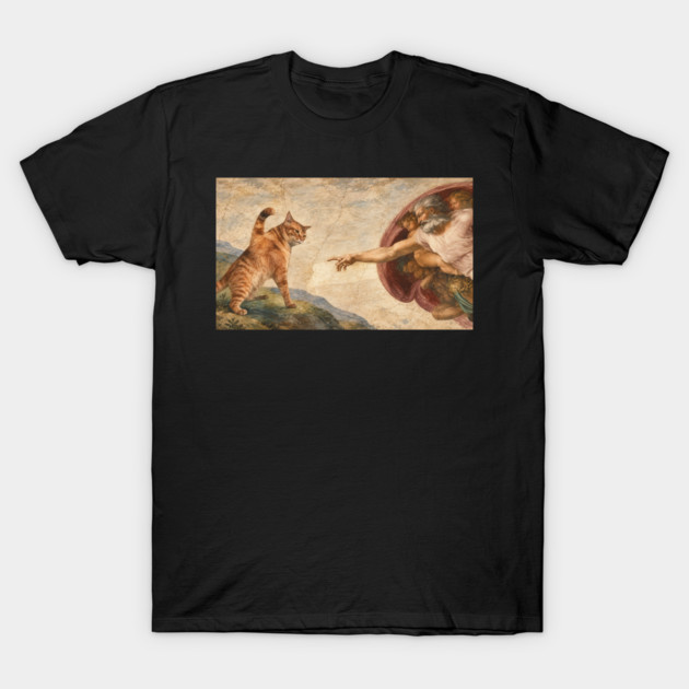 Cat God Hand Creation Meme, The Creation of Cat T-Shirt