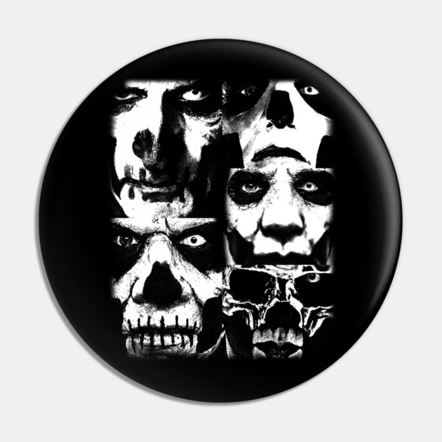 5 faces Pin