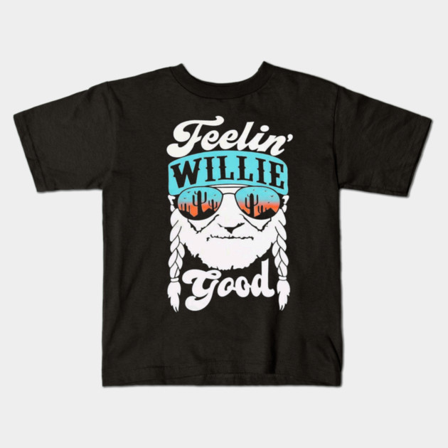 Feelin willie good funny ghost Kids T-Shirt
