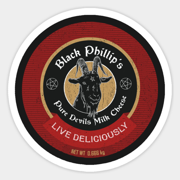 Black Phillip's Devil Cheese Sticker