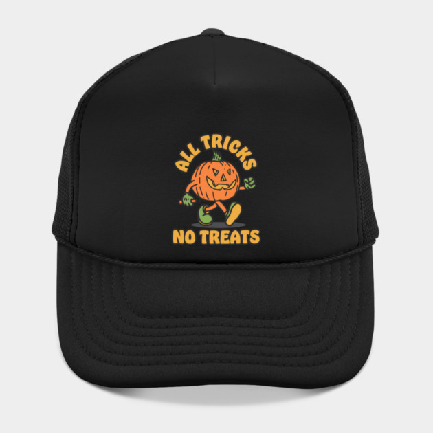 All Tricks No Treats Halloween Pumpkin Hat