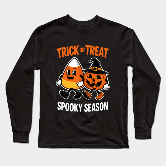 Halloween Candy Corn Pumpkin Long Sleeve T-Shirt