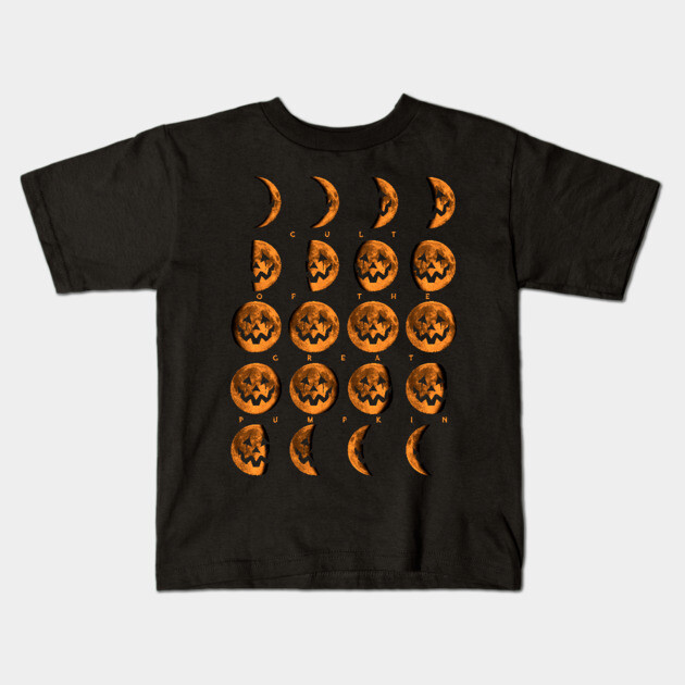 Cult of the Great Pumpkin Moon Phases Kids T-Shirt