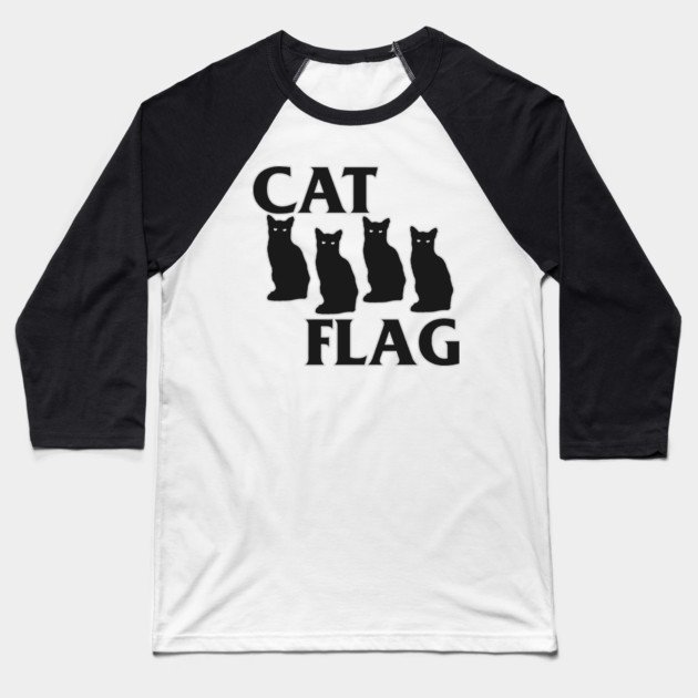 Cat Flag Baseball T-Shirt