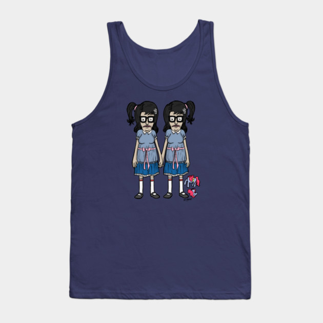 Tina Burger The Shining parody horror design Tank Top