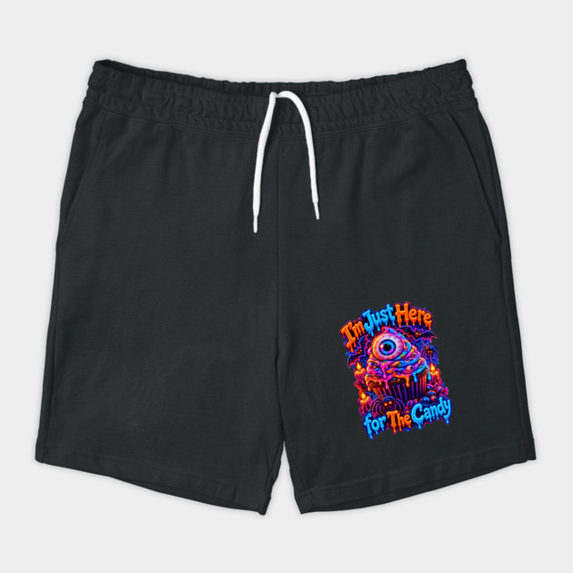 Trick or Treat I'm Just Here for the Candy Shorts