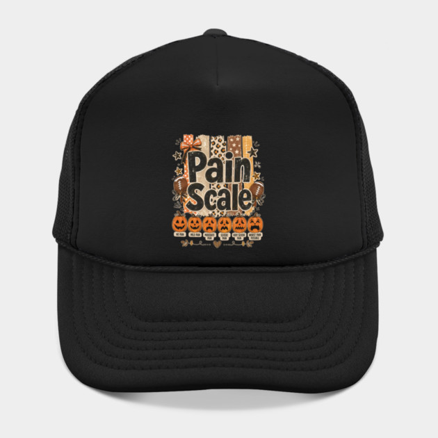 Pumpkin Pain Scale Football Nurse Pain Assessment Halloween Hat