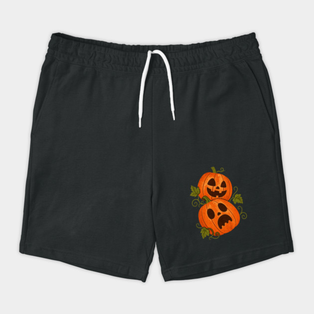Spooky Vintage Pumpkins Retro Art Shorts