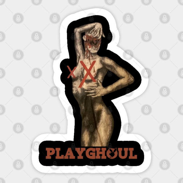 Playghoul Horror Movie Parody Design Sticker