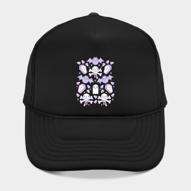 Spooky Cute Pastel Halloween Bubblegum Goth Design Hat