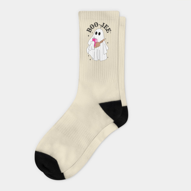 Boo-Jee Stanley Halloween Inspired Ghost Socks