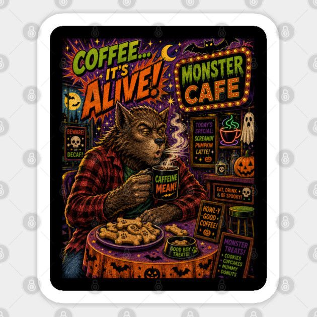 WEREWOLF CAFE! Sticker