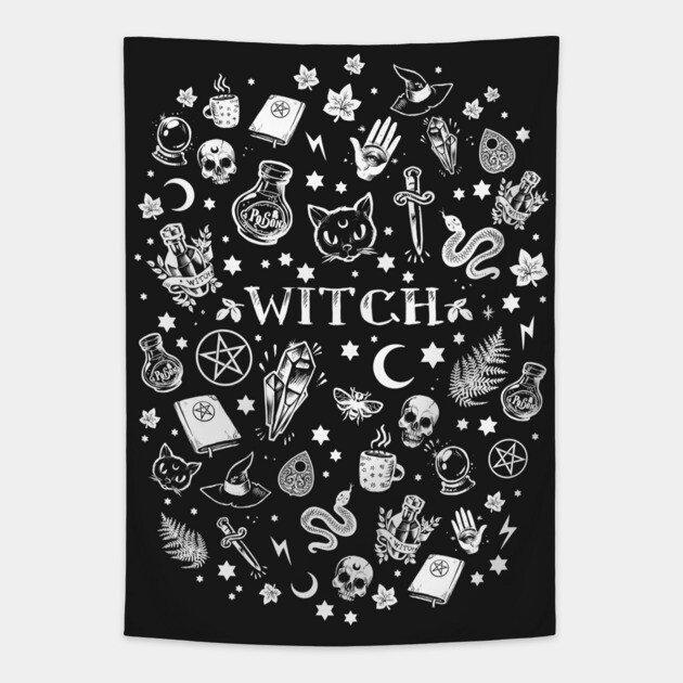 WITCH pattern Tapestry
