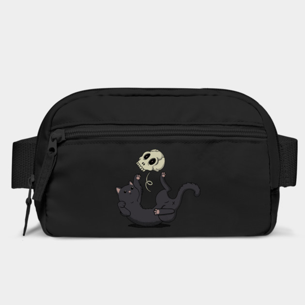 Skull Black Cat Bag