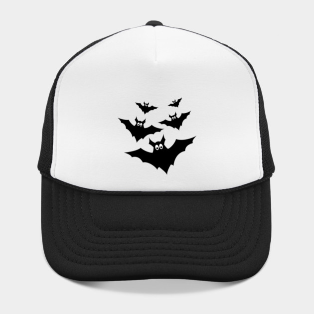 Cool cute black flying bats Halloween Hat