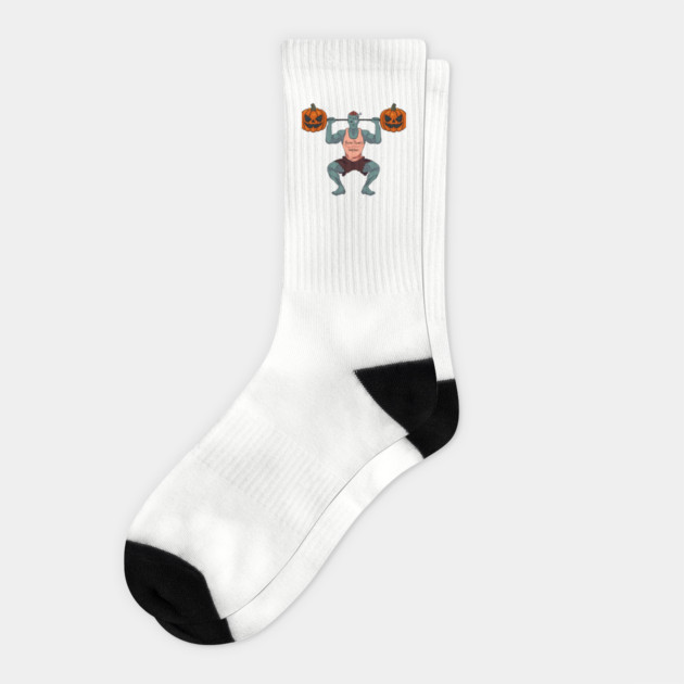 Bow Down Witches Funny Zombie Halloween Gym Workout Socks