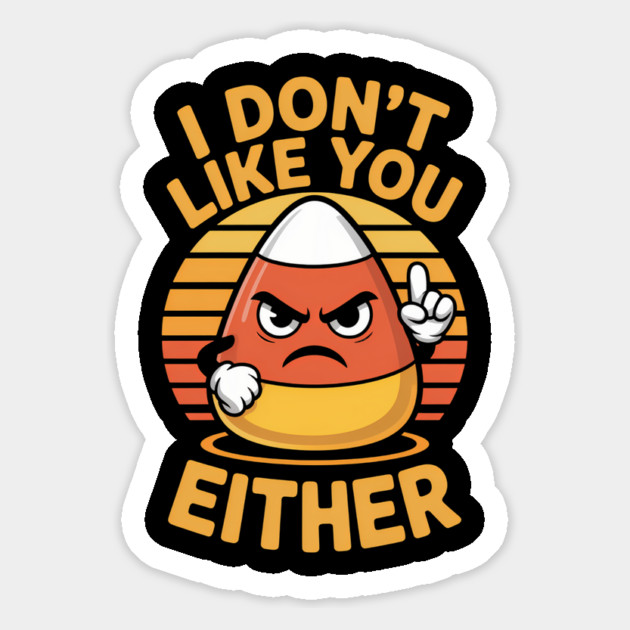Funny Candy Corn Halloween Joke Magnet